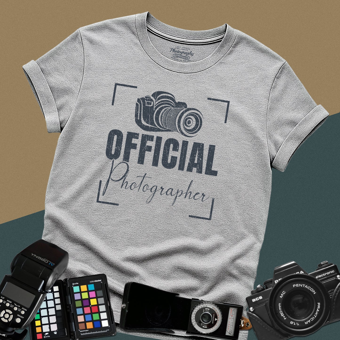 0083. Official Photographer Grunge Photo Camera Unisex T-Shirt