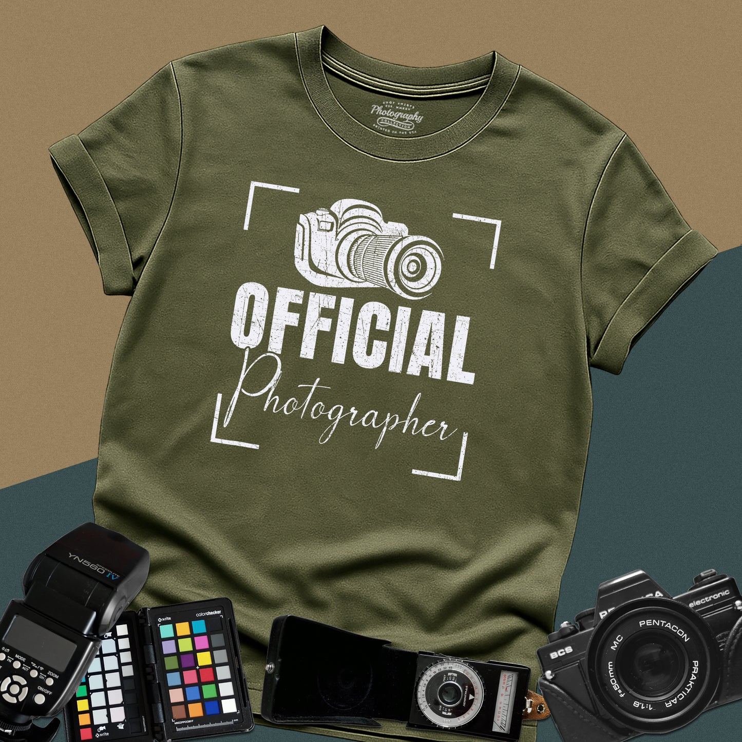 0083. Official Photographer Grunge Photo Camera Unisex T-Shirt
