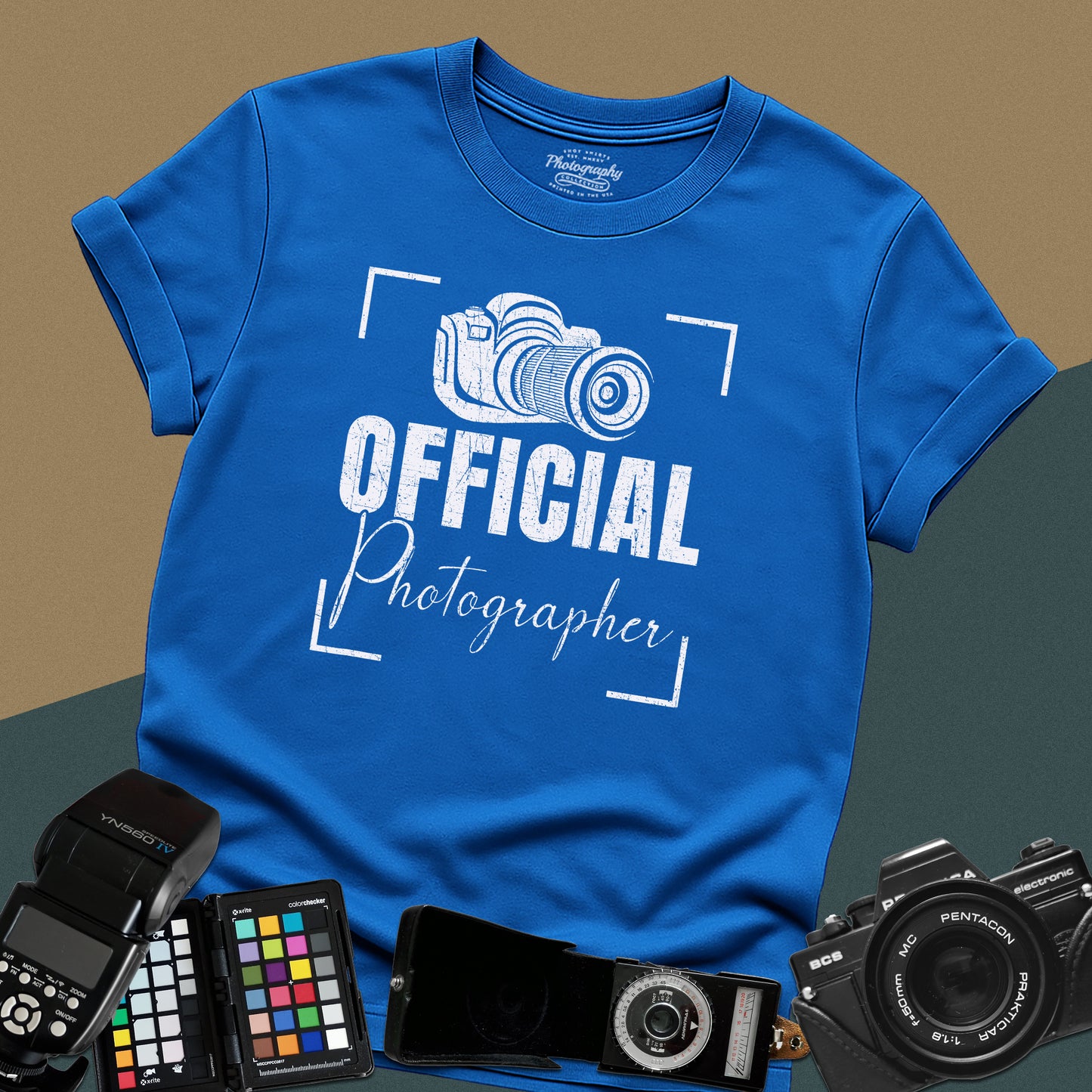 0083. Official Photographer Grunge Photo Camera Unisex T-Shirt