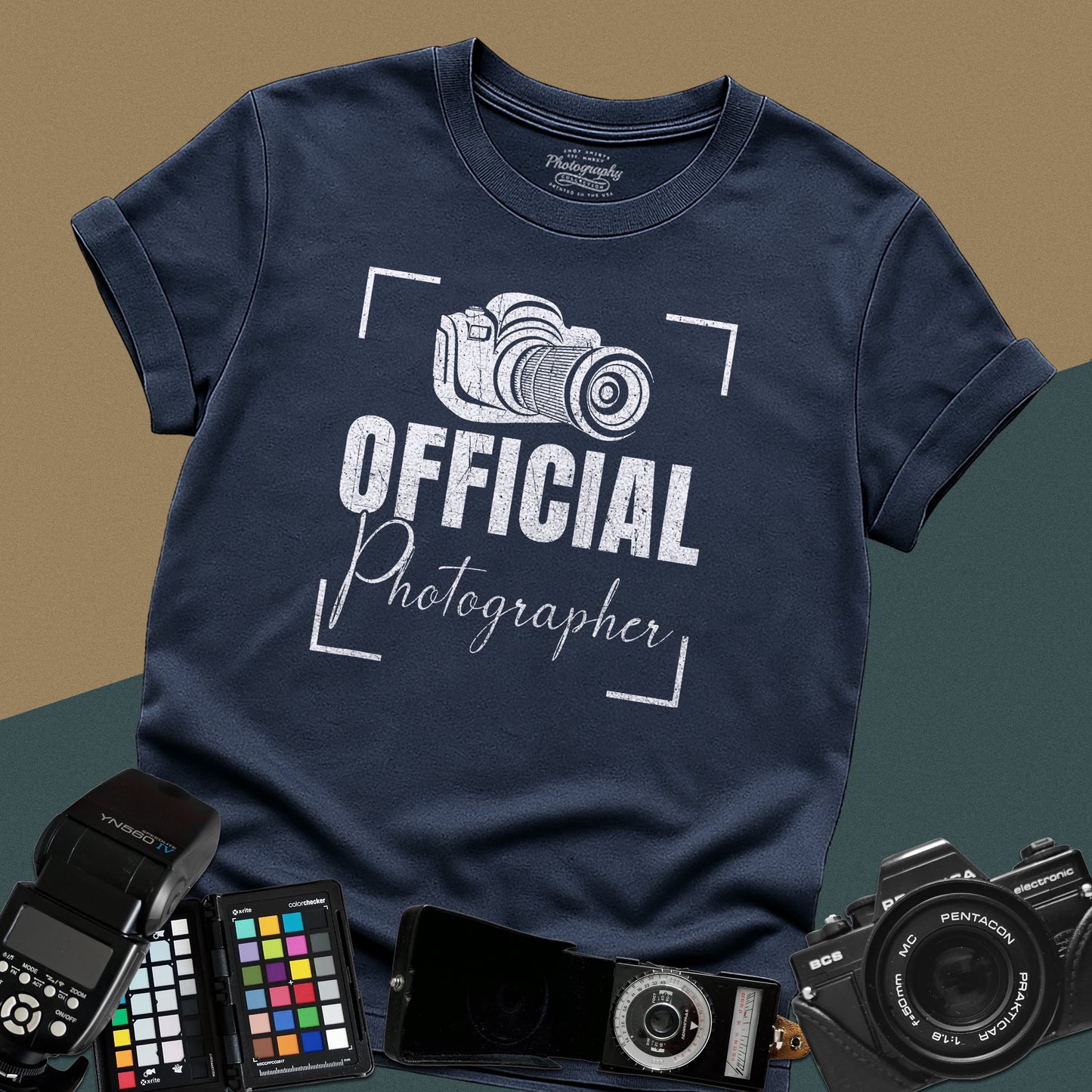 0083. Official Photographer Grunge Photo Camera Unisex T-Shirt