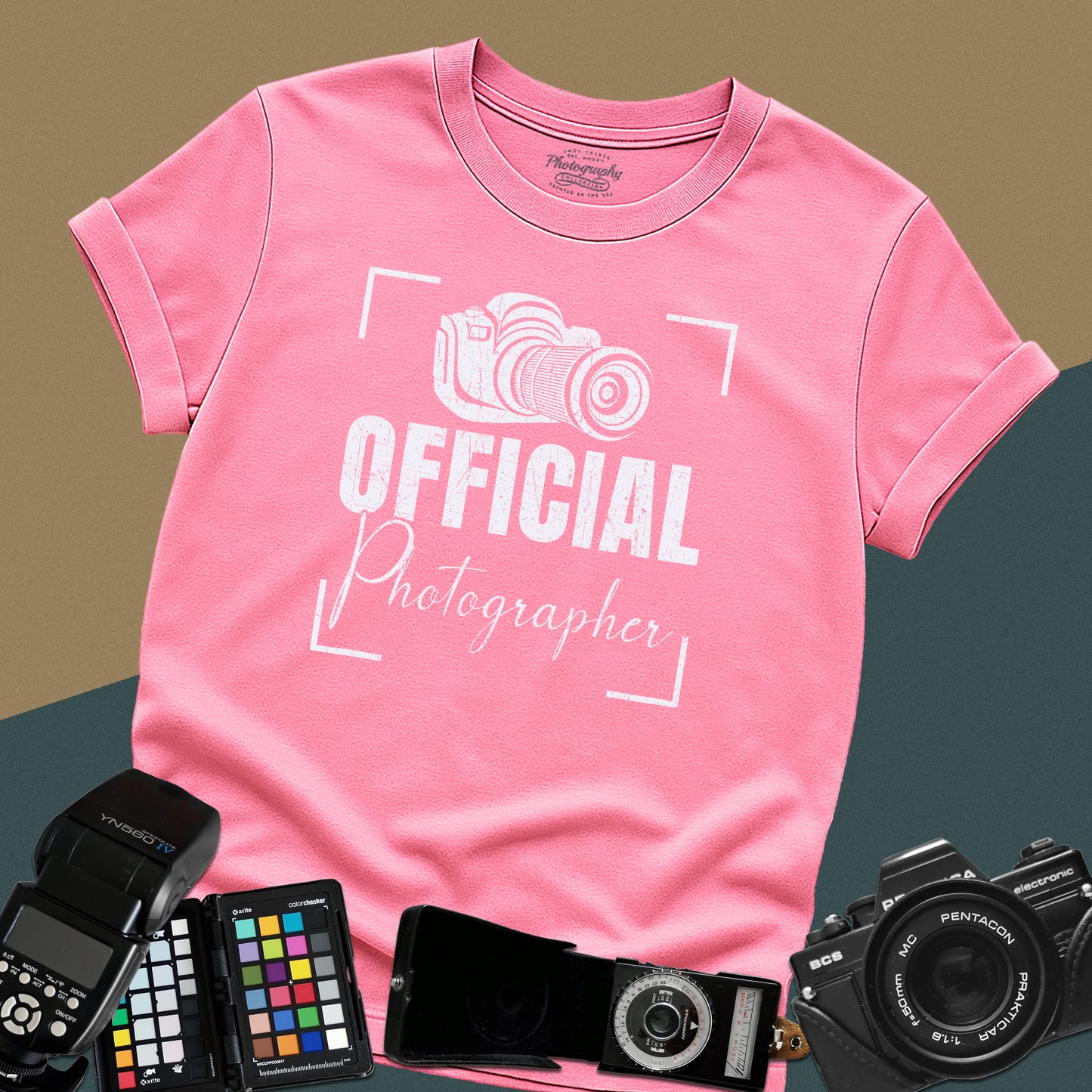 0083. Official Photographer Grunge Photo Camera Unisex T-Shirt