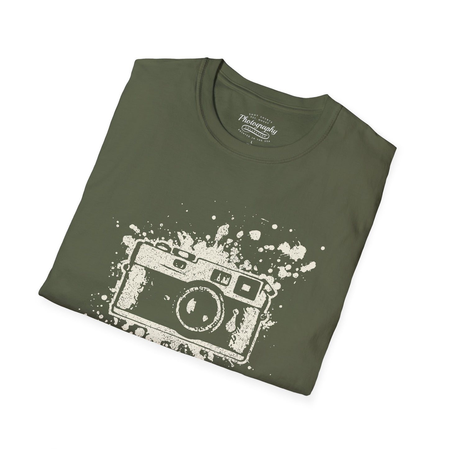 0019. Watercolor Painted Photo Camera Unisex T-Shirt