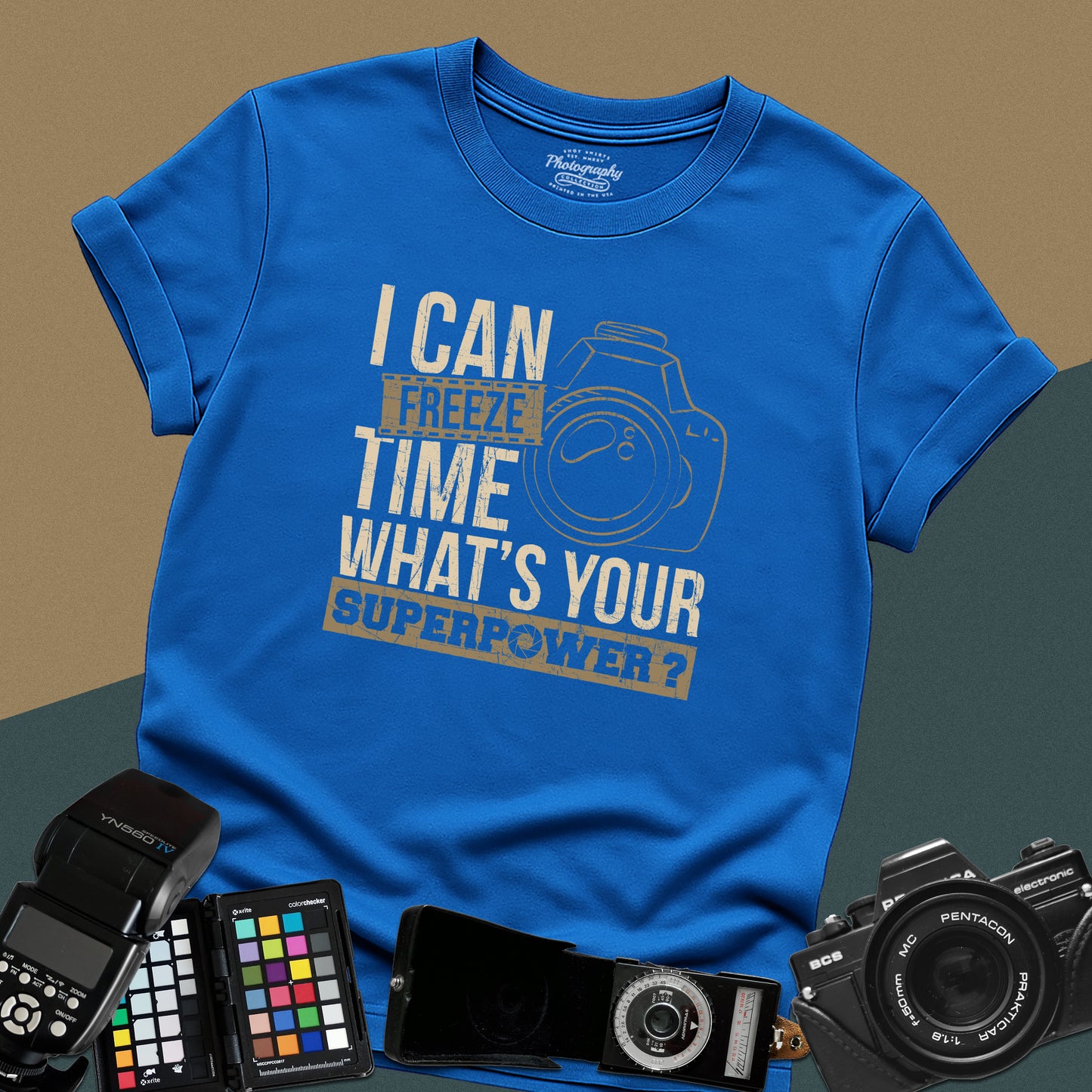 0088. I Can Freeze Time What's Your Superpower? Photo Camera Unisex T-Shirt