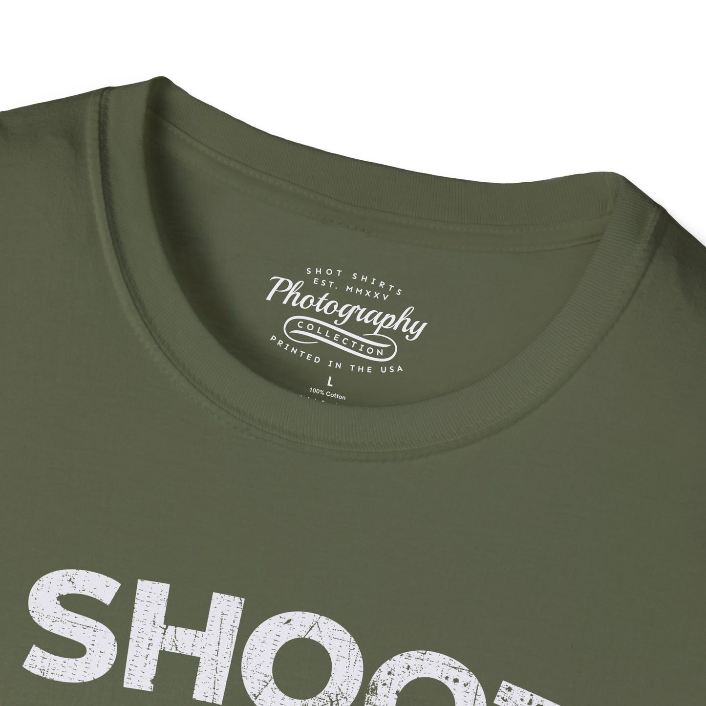 0047. I Shoot People Hand Drawn Retro Photo Camera Unisex T-Shirt