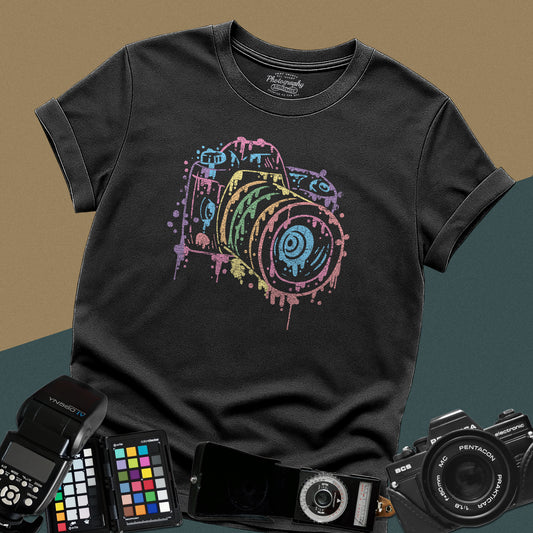 0096. Watercolor Painted Photo Camera Unisex T-Shirt