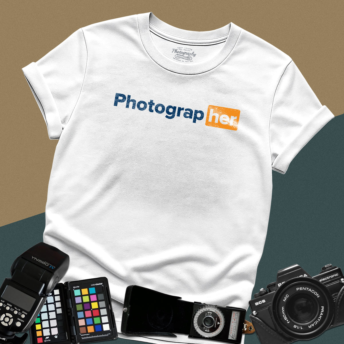 Photographer Funny Adult Web Parody Wordplay Graphic T-Shirt