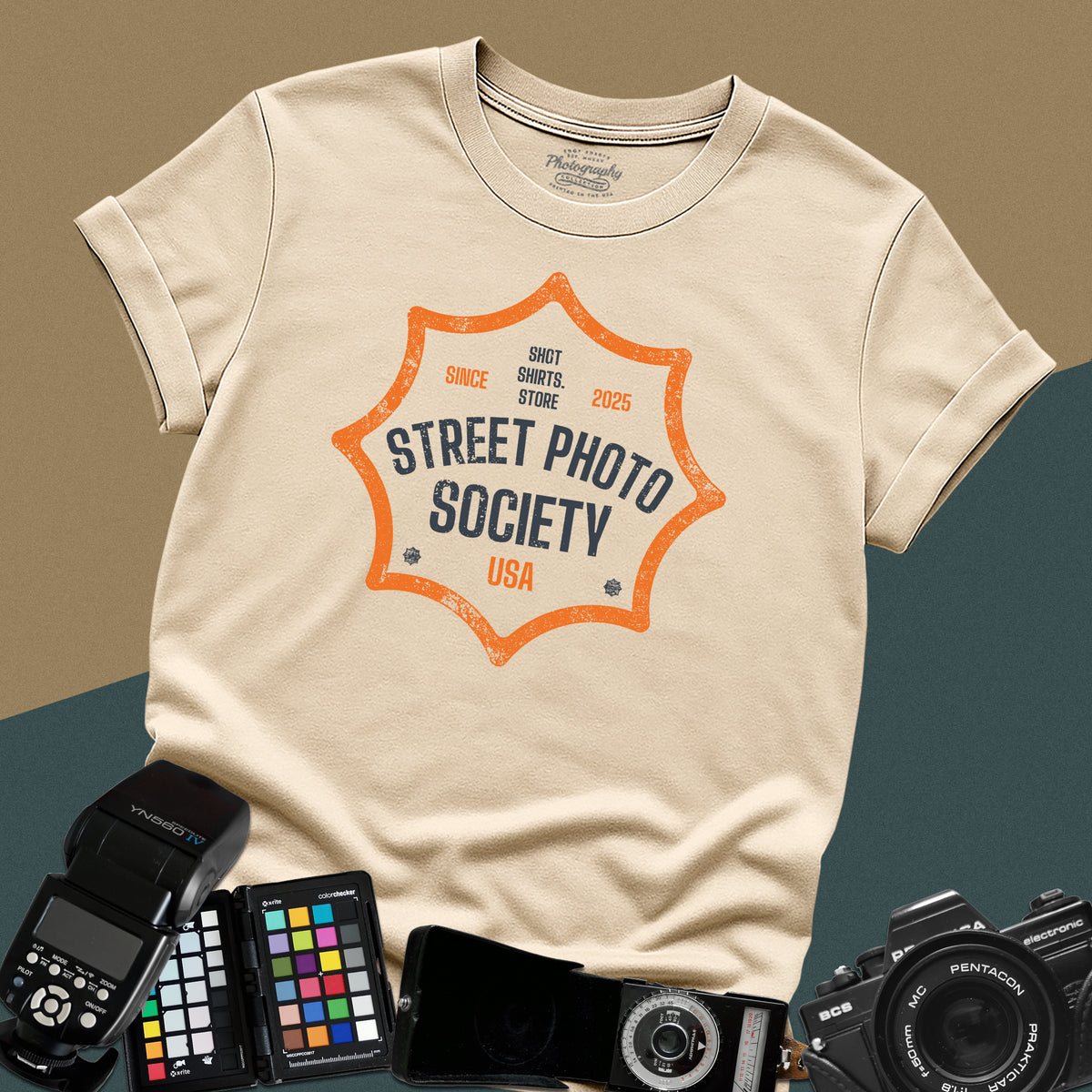 Street Photo Society USA Vintage Badge Photographer T-Shirt